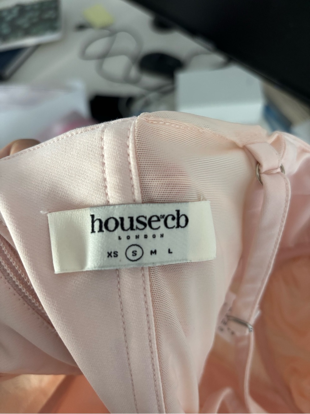 House of CB Rochelle Gathered Corset Blush Pink - Picture 8 of 8